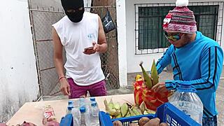 Humble salesman engages in homemade sex, fucking hot woman hard in his room