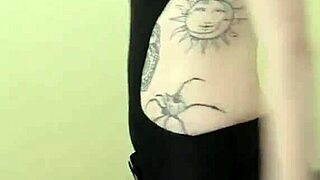 Kit Summers in Little Black Bodysuit and Gothic Miniskirt for Casting