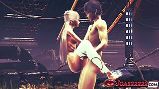 hot blue-haired princess with pierced nipples gets anal doggystyle, lifts into missionary, shows pussy close-ups, and takes massive cum creampie in tight teen pussy