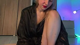 teen masturbates tight pink pussy with fingers