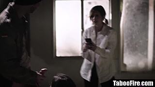 Slutty Teen Threesome Fucked Hard By Homeless Guy