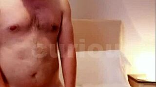 His cock throbs intensely as cum fills your bisexual ass deeply.