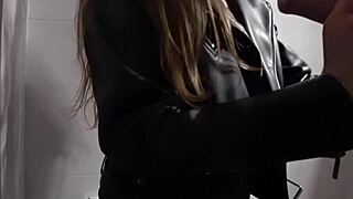 Intense Stranger Fucking in Shopping Mall Toilet with Big Cock Doggystyle