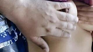 an nri canadian college girl fucks her boyfriend in the car, riding cowgirl and doggystyle.