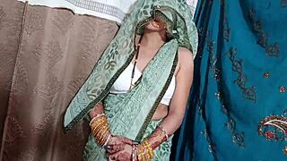 Going to the wedding? Brother-in-law shows his dick and kisses her passionately in clear Hindi
