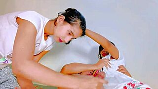 uttaran20 - sucking of big tits of amateur stepsisters threesome, so wild