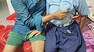 Desi college tjej hade sex med sin pojkvän