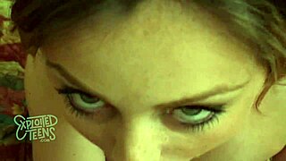 Tiny Teen Gives Amazing Blowjob On Sofa