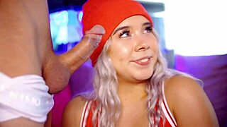 colombian blonde sucks cock daily in vortex pleasure