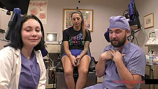 i watched nurse lenna lux examine patient stefania mafra on my first clinical day