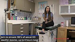 i watched nurse lenna lux examine patient stefania mafra on my first clinical day