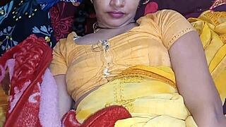 step brother jerks dick in bedroom then fucks step sister hard