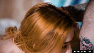 Virgin student almost caught fucking, deepthroat action