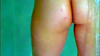 College student shower time reveals wet thong