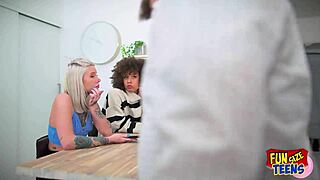 Funsize teen 18+s - an interracial threesome with two petite 18+ babes