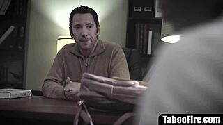 Troubled teen screwed hard by counselor after class in rough doggystyle