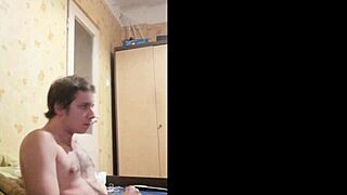 Gergely Molnár Masturbates While Watching Porn in the Bedroom