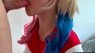 Fucking real harley quinn with big natural tits