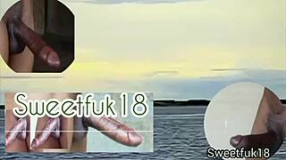 Ebony Teen Girl Enjoys Two Big Black Cocks in Intriguing Contrast