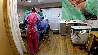 Ebony Student Nikki Stars Gyno Exam Spied By Doctor