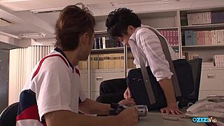 horny students say, 'we're hot for you teacher, let's treat your hairy pussy with toys.'