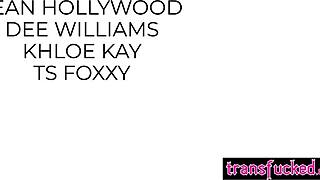 Did TS Foxxy Enjoy Triple Blowjob?