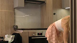 Blonde College Girl Flashes Ass Under Mini Skirt