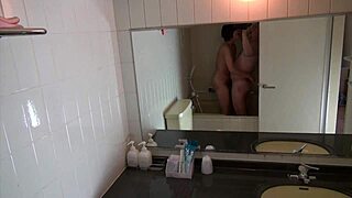 fucking my friend's ex japanese girlfriend in missionary with cum in hairy pussy