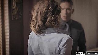 Teacher Anal Fucks Young Student With Big Cock, Gaping Her Ass