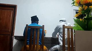 Camera captures restaurant employee in action