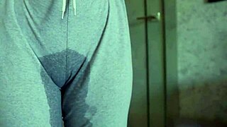 Female Desperation Pee In Sweatpants.