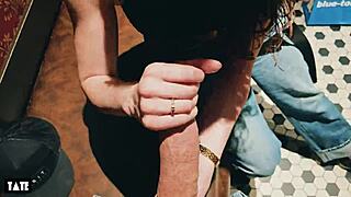 risky sex in the fitting room with a sales assistant