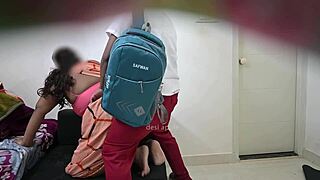 student fucking milf in bent over position