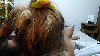 She wets her teen stepdaughter's big ass in milk with cute mesh lingerie!