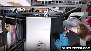 officer tony rubino's raunchy experiment with nerdy shoplyfter mckenzie mae after getting caught