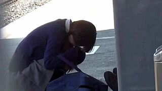 Asian Student Masturbates