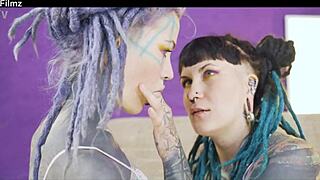 Ffm Tattoo Threesome Anal Group Sex Blowjob Rough Goth Punk