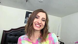 Small Tit And Ass Girl Shiloh Sharada Shocked Seeing This Black Monster Cock And Fucked At Interracial Casting Sex