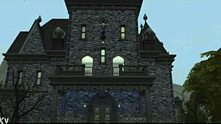 Brunette celebrity jenna o cosplays as wednesday addams in goth teen porn