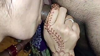 Janvibhabhi Delivers Sultry Blowjob to Husband