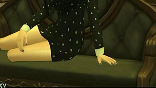 Brunette celebrity jenna o cosplays as wednesday addams in goth teen porn