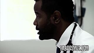 White teen boldly seduced into intense BBC anal at doctor's office