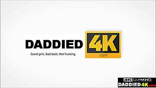 Sneaky step dad fucks son's girlfriend 😏