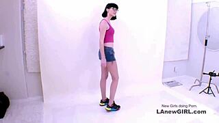 Ravishing Brunette Goddess Auditions for Modeling Role