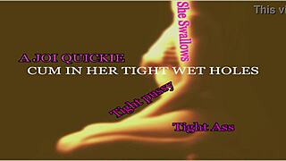 Quick release dirty talk with cum countdown lube it joi by goddess lana