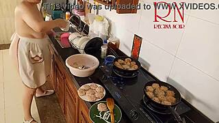 i'm a nudist housewife cooking naked in the kitchen, feeling free