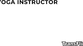 transflick com - transsexual yoga instructor emma rose fucks one of her hot students jewelz blu in class while the other girls are trying to be in the zone