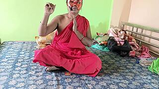 horny indian tantrik mata begs stepson student for hardcore pussy fuck