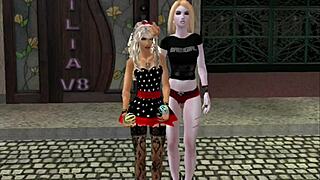 ninfeta teen squirts hard outdoors in public while emiruikuno narrates