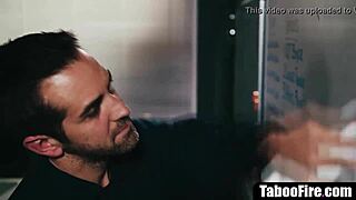 skinny 18yo blonde student tempts the creepy janitor's forbidden fuck